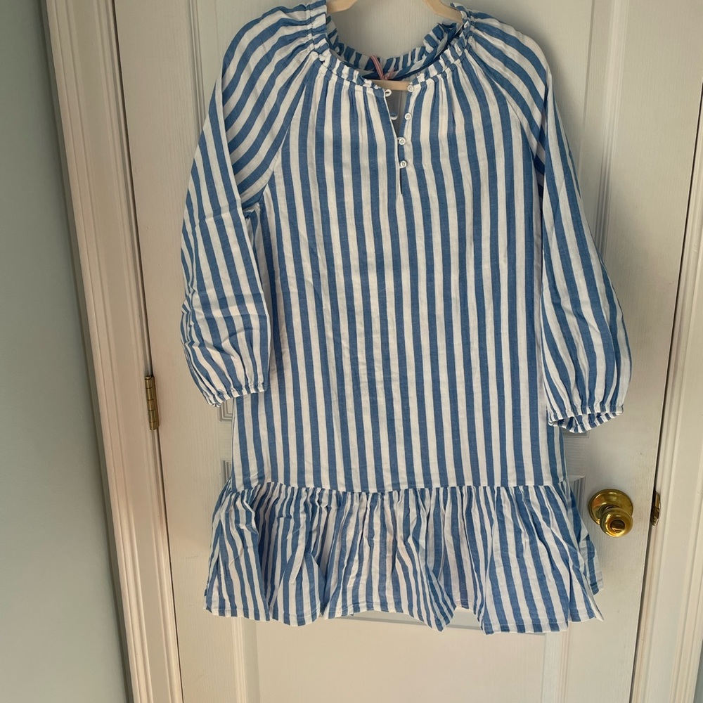 vineyard vines nwt striped dress - size medium